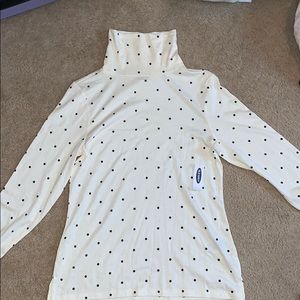 Old Navy Polka Dot Turtle Neck